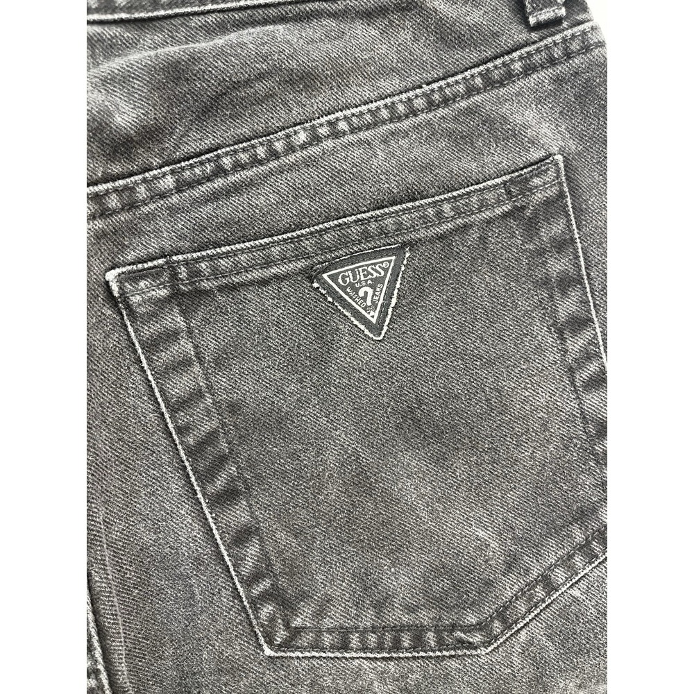 Guess Jeans‎ Mens 34x32 Black Faded Triangle Straight USA 90s AST001 Vintage - Picture 3 of 6